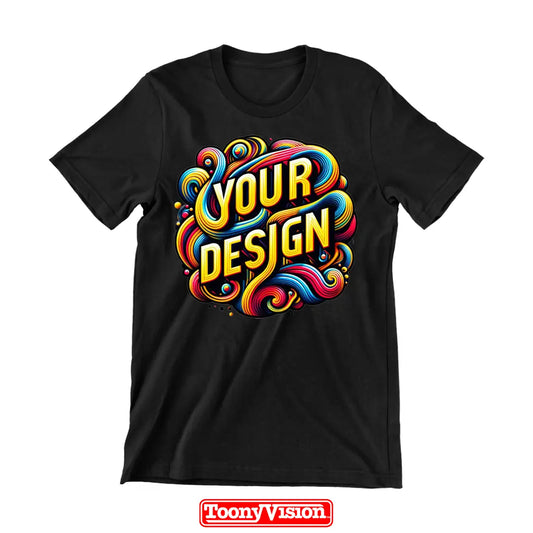 ToonyVision men’s heat transfer shirt with your own design or photo printed