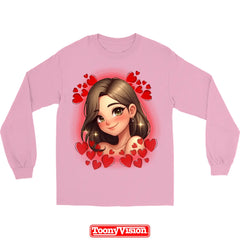 Custom Cartoon Portrait Long Sleeve Shirt for Women | From Photo