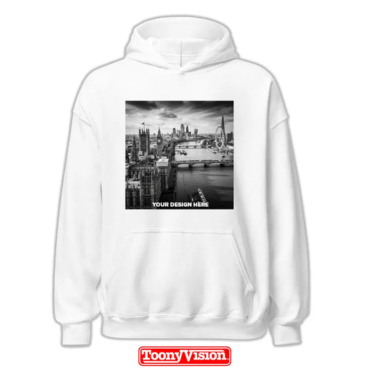 ToonyVision women’s DTF hoodie with your own design artwork or photo printed