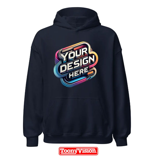 ToonyVision women’s heat transfer hoodie with your own design or photo printed