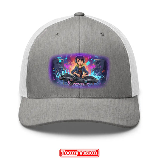 ToonyVision women’s printed cap with superhero or fashion cartoon character from photo and bold front-panel merch-style print